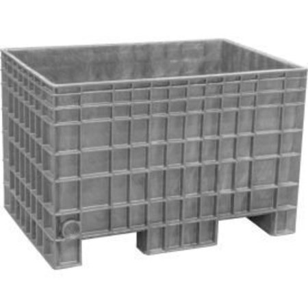 AKRO-MILS Buckhorn BF4229280051000 - 42x29x28 Agricultural Bulk Container-FDA Compliant Light Gray BF4229280051000